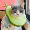 Soft Toast Avocado Shaped Cotton Cat Elizabethan Collar