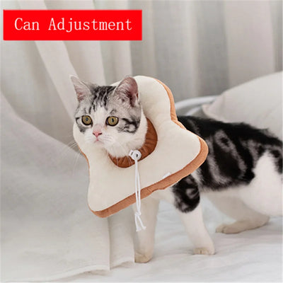 Soft Toast Avocado Shaped Cotton Cat Elizabethan Collar