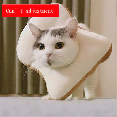 Soft Toast Avocado Shaped Cotton Cat Elizabethan Collar