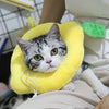Soft Toast Avocado Shaped Cotton Cat Elizabethan Collar