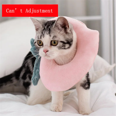 Soft Toast Avocado Shaped Cotton Cat Elizabethan Collar