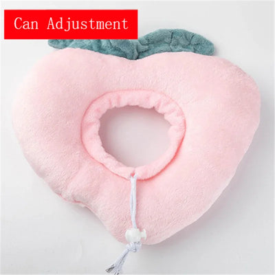 Soft Toast Avocado Shaped Cotton Cat Elizabethan Collar
