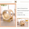 Luxury Wooden Enclosed Cat Capsule Bed